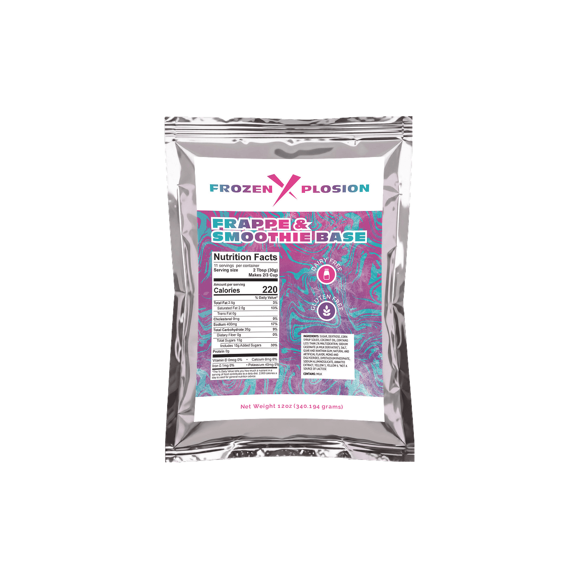 Frozen Xplosion 12oz Sample Bag Original Frappe & Smoothie Base